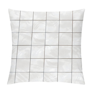 Personality  Shiny Seamless White Tiles Texture Pillow Covers