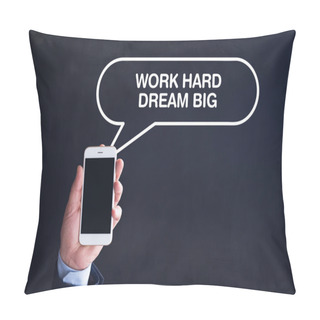 Personality  Hand Holding Smartphone  Pillow Covers