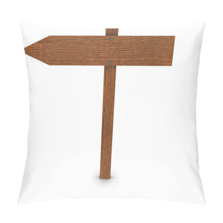 Personality  Blank Wooden Left Arrow Sign Pillow Covers