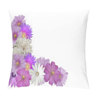 Personality Beautiful Pastel Flower Border Pillow Covers