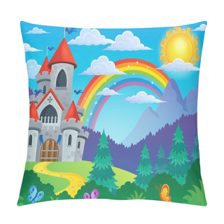 Personality  Fairy Tale Castle Theme Image 4 Pillow Covers
