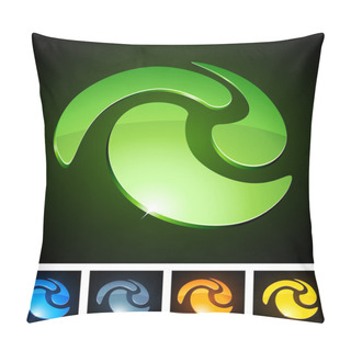 Personality  Color Vibrant Emblems. Pillow Covers