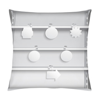 Personality  Supermarket Shelves With Wobblers Pillow Covers
