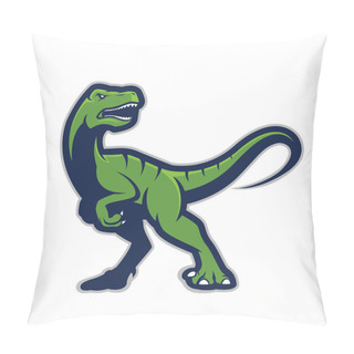 Personality  Raptor Mascot Logo Pillow Covers