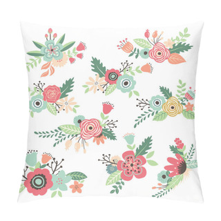 Personality  Vintage Hand Drawn Flowers Set Pillow Covers