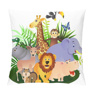 Personality  Vector Animal Cartoon Pillow Covers