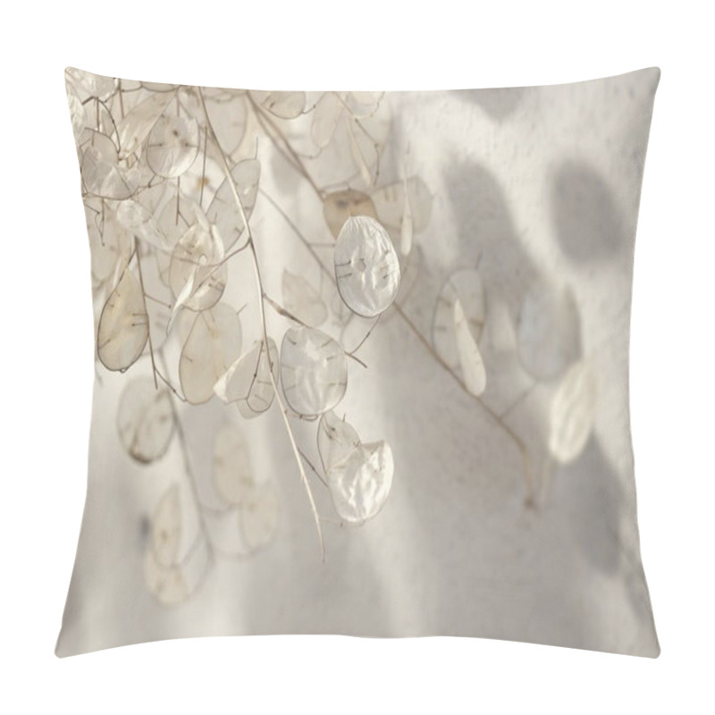 Personality  Artistic Photographs Of The Lunaria Plant, Silver Plant, Ornamental Plant, Photos With Various Shades That Give Each One A Different Personality. Pillow Covers