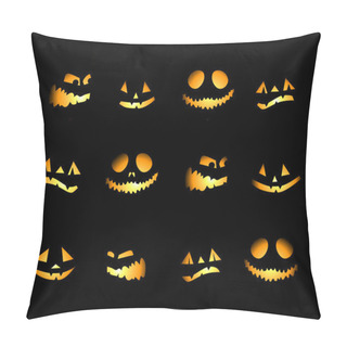 Personality  Halloween Night Background, Pumpkins Pillow Covers