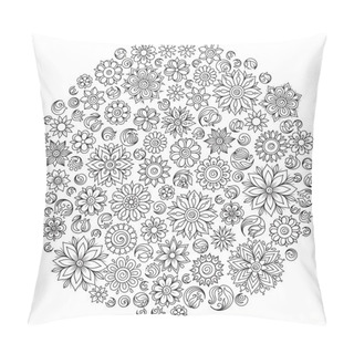 Personality  Pattern For Coloring Book. Pillow Covers