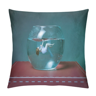 Personality  Girl Dead In Fishbowl Pillow Covers