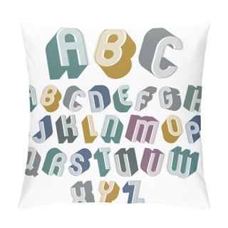 Personality  3d Font With Good Style. Pillow Covers