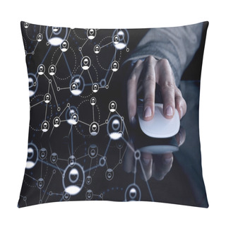 Personality  Social Networking Concept Pillow Covers