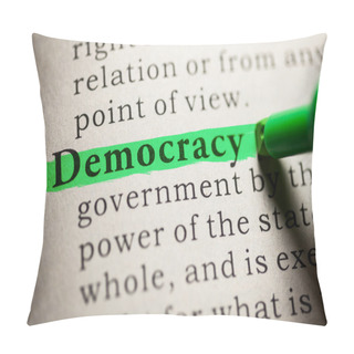 Personality  Democracy Pillow Covers