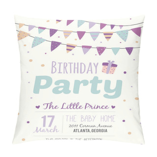 Personality  Stylish Happy Birthday Poster Pillow Covers