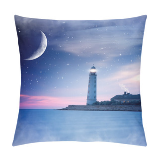 Personality  Lighthouse At Night Pillow Covers