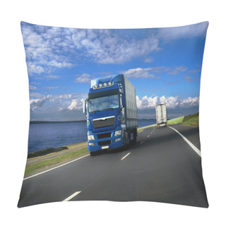 Personality  Truck On A Road Pillow Covers