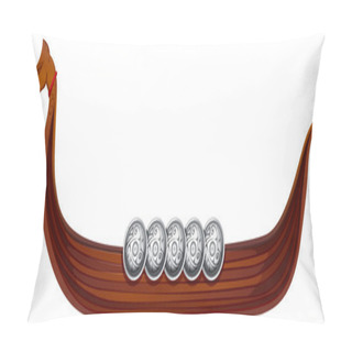 Personality  Viking Ship Illustration Pillow Covers