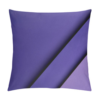 Personality  Diagonal Pattern Of Paper In Purple Color Pillow Covers