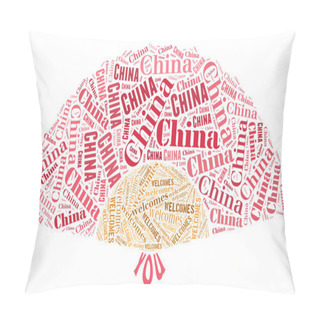 Personality  Chinese Fan Pillow Covers