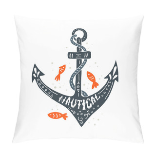 Personality  Hand Drawn Marine Poster Pillow Covers