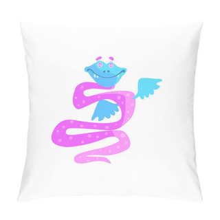 Personality  Snake Purple Childish Monster Pillow Covers