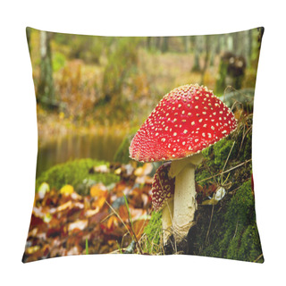Personality  Amanita Poisonous Mushroom Pillow Covers