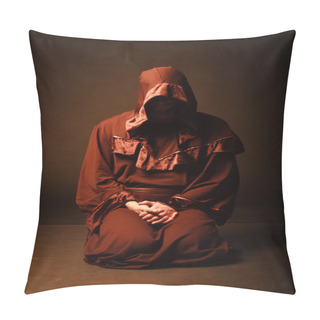 Personality  Mysterious Catholic Monk. Pillow Covers
