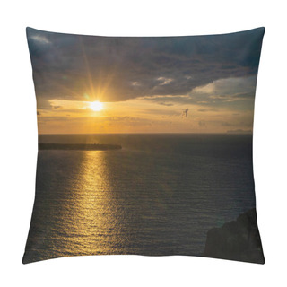 Personality  Sunset Near Tranquil Aegean Sea In Greece Pillow Covers