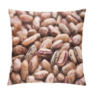 Personality  Close Up View Of Raw Organic Pinto Beans Pillow Covers
