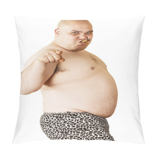 Personality  Sexy Smoking Fat Guy Pillow Covers