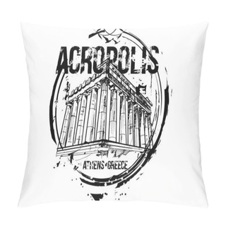 Personality  Acropolis. Athens, Greece City Design.  Pillow Covers