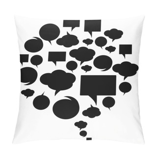 Personality  Set Of Vector Speech Pillow Covers
