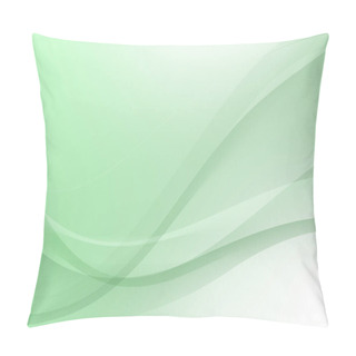 Personality  Abstract Green Lines Curve Wave Background Pillow Covers