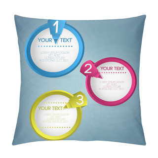 Personality  Your Text On The Three Circles Drawn Pillow Covers