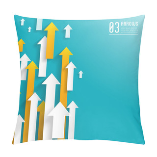 Personality  Paper Arrows Background Pillow Covers