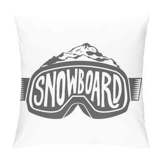 Personality  Handdrawn Vintage Snowboarding Quotes Pillow Covers