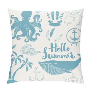 Personality  Seamless Ocean Art Pattern Pillow Covers