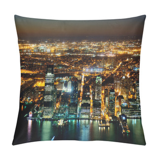 Personality  New York City Downtown At Night Pillow Covers