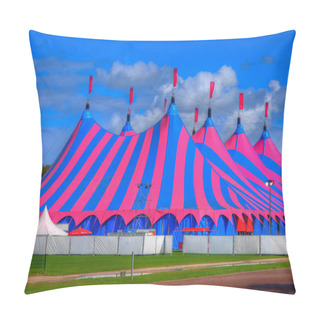 Personality  Pink And Blue Big Top Circus Tent Pillow Covers