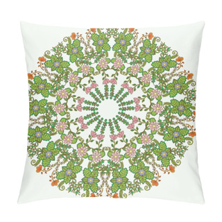 Personality  Floral Mandala. Ethnic Decorative Elements. Hand-drawn Background. Islam, Arabic, Indian, Ottoman Motifs. Pillow Covers