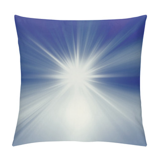 Personality  Starburst Abstract Blue Background Pillow Covers