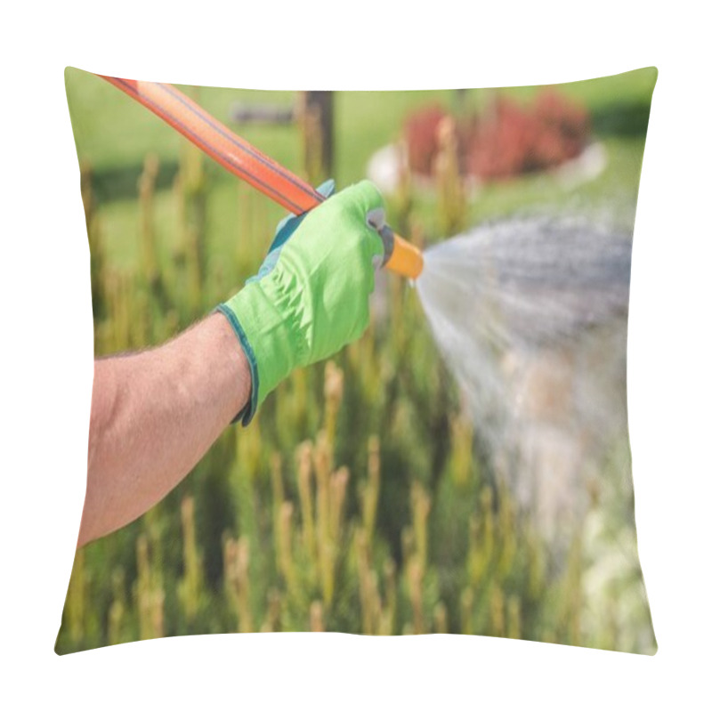 Personality  Garden Watering Closeup pillow covers