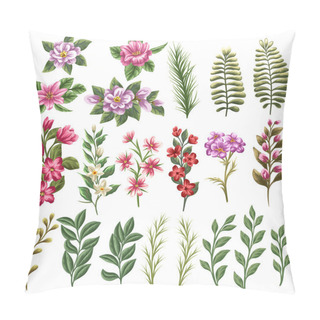 Personality  Flowers And Leaves Pillow Covers