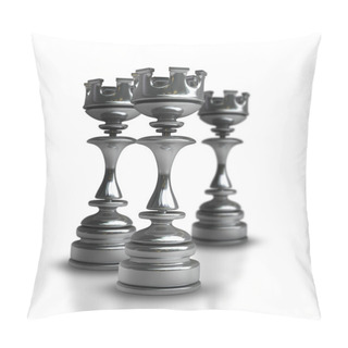 Personality  Chess Black Queens Pillow Covers