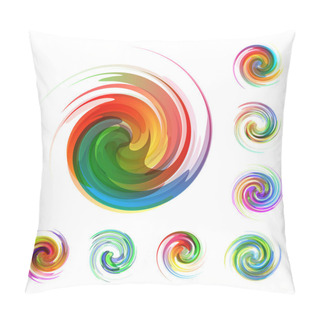 Personality  Colorful Abstract Icon Set. Pillow Covers