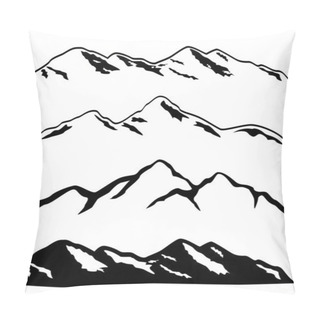 Personality  Snowy Mountain Peaks Pillow Covers