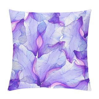Personality  Pattern With Purple Flower Petals Pillow Covers
