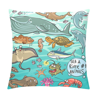 Personality  Sea And River Animals Pillow Covers