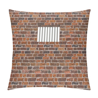 Personality  The Interior Of The Prison Cell, Barred Window Pillow Covers