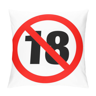 Personality  No Under Eighteen Entry Badge Pillow Covers